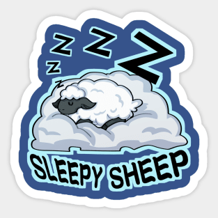 Sleepy Sheep Sticker